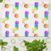 Regenboogmotor Theedoek (Gevouwen)