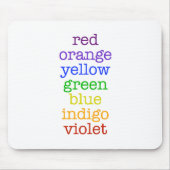 regenboogmousepad muismat (Voorkant)