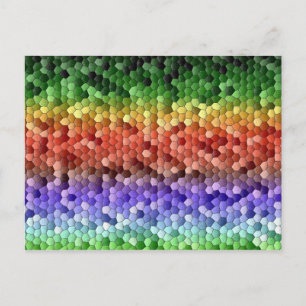 Regenboogmozaïek Briefkaart