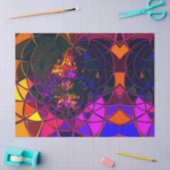 Regenboogmozaïek Glas in lood Geometrische afdrukk Tissuepapier (Craft)