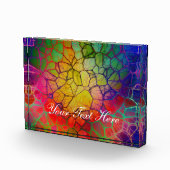 Regenboogmozaïek — Glas in lood Kijk Fotoblokken (Rechts)