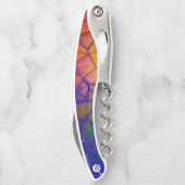 Regenboogmozaïek — Glas in lood Kijk Kurkentrekker (Achterkant)