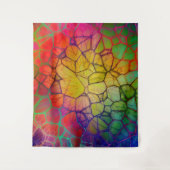 Regenboogmozaïek — Glas in lood Kijk Wandkleed (Voorkant)