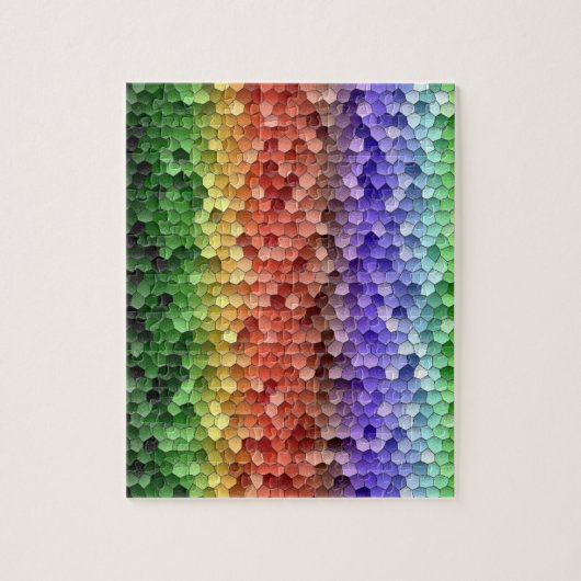 Regenboogmozaïek Legpuzzel (Verticaal)
