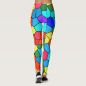 Regenboogmozaïeken Leggings (Achterkant)