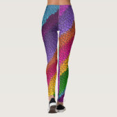 regenboogmozaïekleggings leggings (Achterkant)