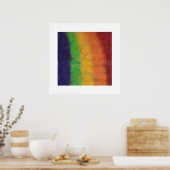Regenboogmuur Poster (Keuken)