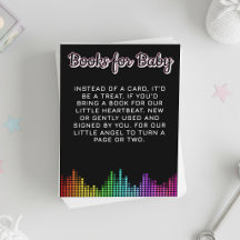 Regenboogmuziek Baby Shower Boekverzoek