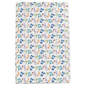 RegenboogMuzieknoten (wit) Medium Cadeauzakje (Voorkant)