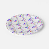 regenboogmuzieknotities papieren bordje (Gekanteld)