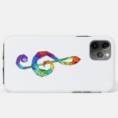 Regenboogmuzikale sleutelschroefdraad Case-Mate iPhone case (Achterkant (horizontaal))
