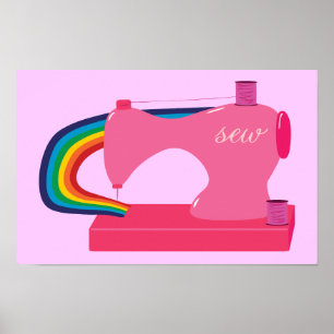 Regenboognaaimachine Poster