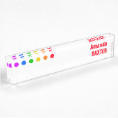 Regenboognaamlabel Naambordje