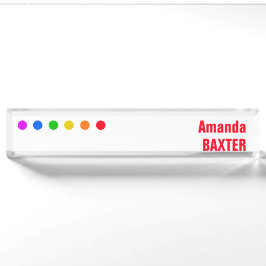 Regenboognaamlabel Naambordje