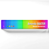Regenboognaamlabel Naambordje (Voorkant)