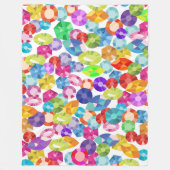 regenboogneusdeken fleece deken (Voorkant)