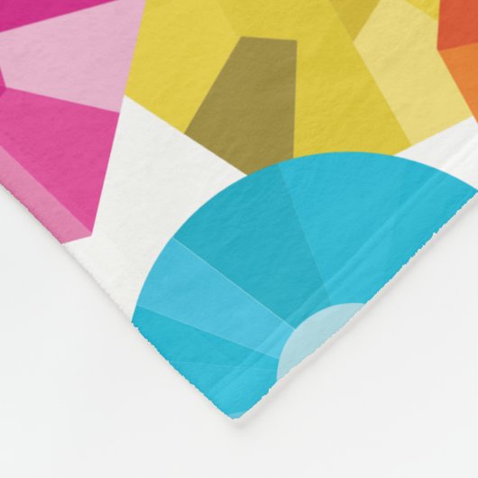 regenboogneusdeken fleece deken (Hoek)