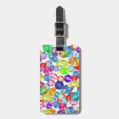 regenboogneushoorns bagagelabel (Voorkant verticaal)