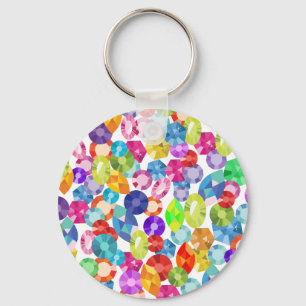 regenboogneushoorns sleutelhanger