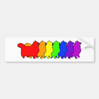 RegenboogNoors bos Bumpersticker