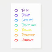 regenboognota's post-it® notes (Voorkant)