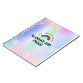 Regenboognotitieboek, blindiaans en trots notitieboek (Linkerzijde)