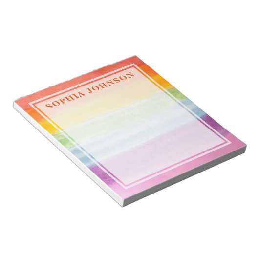 Regenboognotities Notitieblok (Schuin)