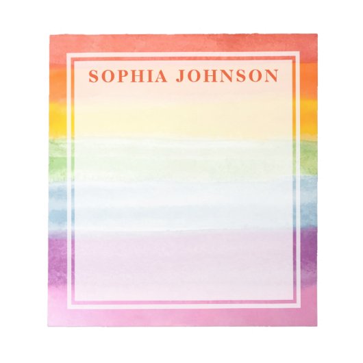 Regenboognotities Notitieblok (Voorkant)