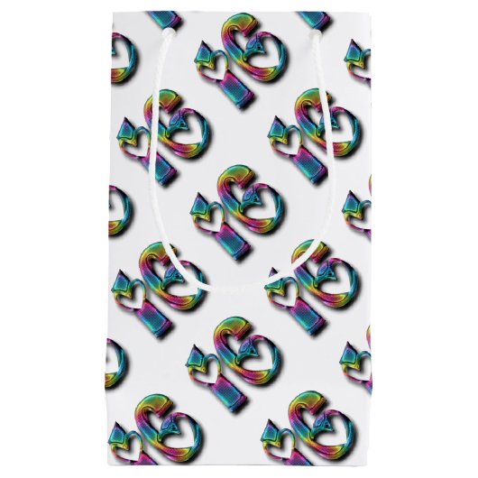 Regenboognummer zestien zoete 16 16e Jubileum Klein Cadeauzakje (Voorkant)