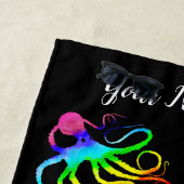 Regenboogoctopus - Beach Towel Strandlaken (In situ)