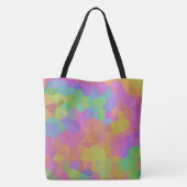 Regenboogolie Mozaïeken Tote Bag (Achterkant)