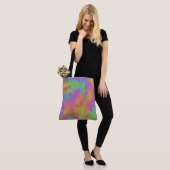 Regenboogolie Mozaïeken Tote Bag (Op model)
