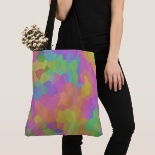 Regenboogolie Mozaïeken Tote Bag