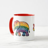 Regenboogolifant Mok (Voorkant links)