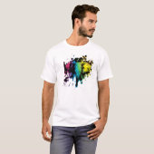 Regenboogolifant T-shirt (Voorkant volledig)