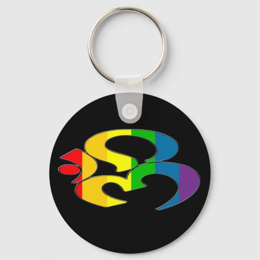 RegenboogOM Sleutelhanger (Voorkant)