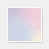 regenboogombre trendy afstuderen napkins servet (Voorkant)