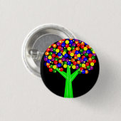 Regenboogontbes Ronde Button 3,2 Cm (Voorkant /achterkant)