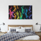 Regenboogontvlammen Canvas Afdruk (Insitu (Slaapkamer))