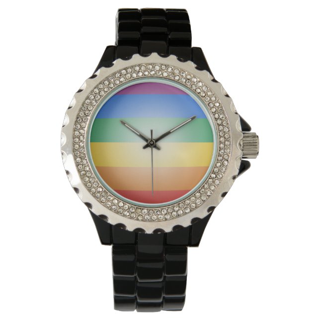 Regenboogontwerp Horloge (Voorkant)