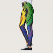 regenboogontwerp leggings (Links)