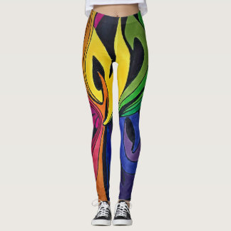 regenboogontwerp leggings