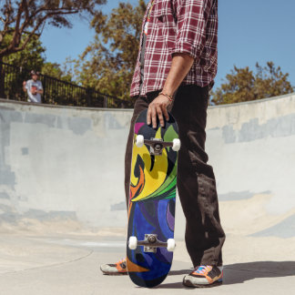 regenboogontwerp persoonlijk skateboard