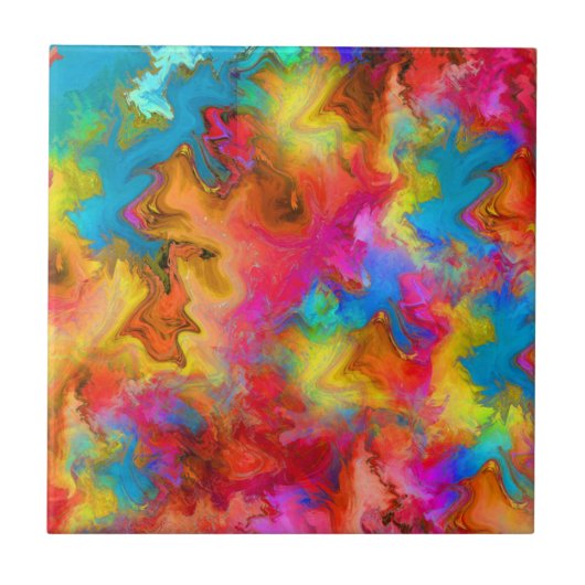 regenboogontwerp tegeltje (Voorkant)