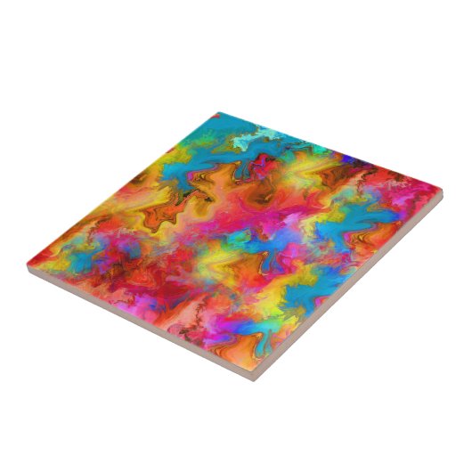 regenboogontwerp tegeltje (Zijkant)