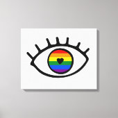Regenboogoog Canvas Afdruk (Voorkant)