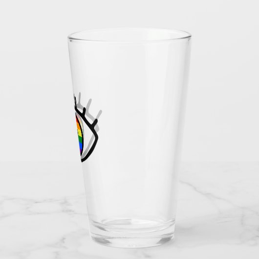 Regenboogoog Glas (Links)