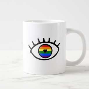 Regenboogoog Grote Koffiekop