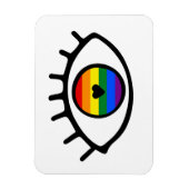 Regenboogoog Magneet (Verticaal)