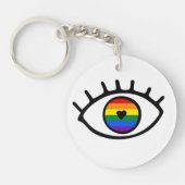 Regenboogoog Sleutelhanger (Voorkant)